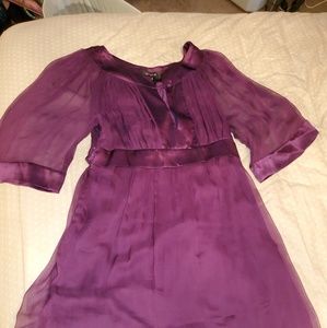 Plum knee length dress